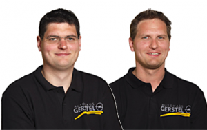 Timo und Andreas Gerstel, Geschäftsführer Autohaus Gerstel Pforzheim